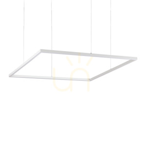 Lampa wisząca Ideallux Oracle Slim 259192 biała LED 53W 90 cm 3000K