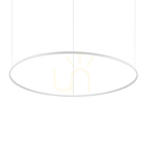 Lampa wisząca Ideallux Oracle Slim 285078 biała LED 81W 4000K 150 cm