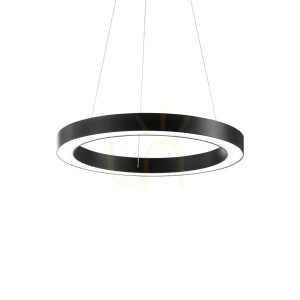 Lampa wisząca Ideallux Oracle 222097 LED 28W czarna 50 cm