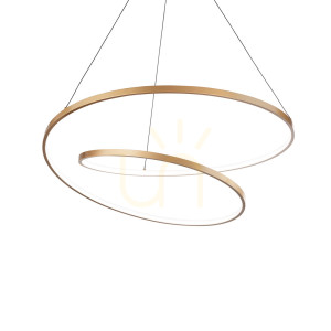 Lampa wisząca Ideallux OZ 269467 mosiężna LED 52W 3000K 80 cm