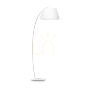 Lampa stojąca Ideallux PAGODA 051741 biała E27 1x60W 184 cm