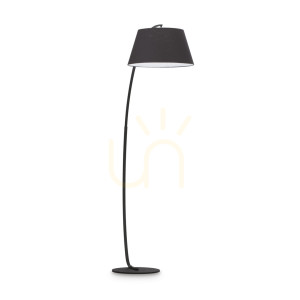 Lampa stojąca Ideallux Pagoda 051765 czarna E27 1x60W 184 cm