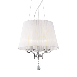 Lampa wisząca Ideallux Pegaso 059235 biała 3xE14 40 cm