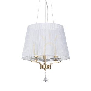 Lampa wisząca Ideallux Pegaso mosiężna 3xE14 40 cm 197715