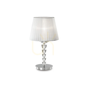 Lampa stołowa Ideallux Pegaso biała E27 1x60W 30 cm 059259