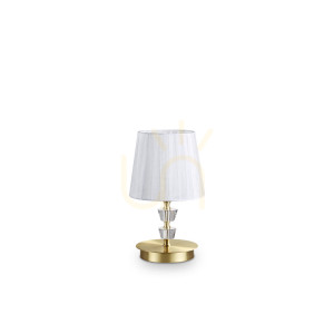 Lampa stołowa Ideallux Pegaso mosiądz E14 1x28W 18 cm 197753