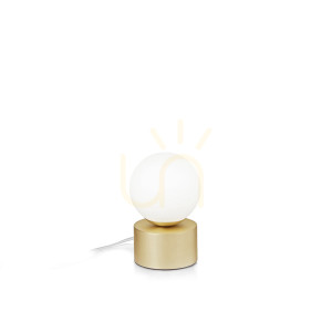 Lampa stołowa Ideallux Perlage 292458 biała G9 1x15W 10 cm