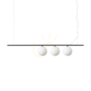 Lampa wisząca Ideallux PERLINE 307008 czarna 3xG9 120,5 cm