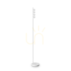 Lampa stojąca Ideallux Binomio 328317 biała LED 12W 4-punktowa 155 cm