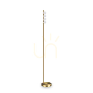 Lampa stojąca Ideallux BINOMIO 328324 mosiądz LED 12W 4-punktowa 155 cm