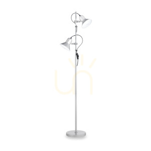 Lampa stojąca Ideallux Polly 061115 srebrna 2xE27 154 cm
