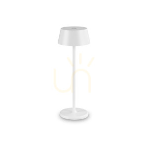 Lampa stołowa Ideallux PURE 311685 biała LED 1,5W IP54 32 cm