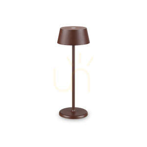 Lampa stołowa Ideallux Pure 311661 brązowa LED 1,5W IP54 32 cm