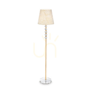 Lampa stojąca Ideallux QUEEN 077765 złota E27 1x60W 35 cm