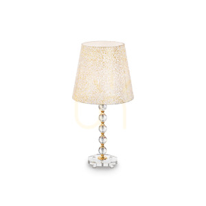 Lampa stołowa Ideallux Queen złota E27 1x60W 35 cm 077758