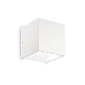 Kinkiet zewnętrzny Ideallux Rubik 149745 biały LED 8,5W 4000K IP54 10 cm
