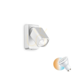 Plafon Ideallux Rudy 294766 biały GU10 1x35W 7 cm