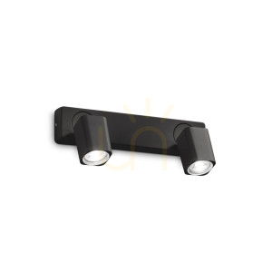 Kinkiet Ideallux Rudy AP2 Square Nero czarny 2xGU10 321509