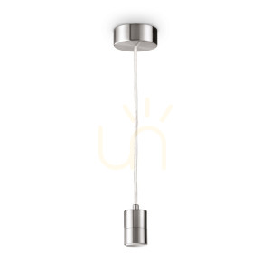 Lampa wisząca Ideallux SET UP 260044 niklowa E27 1x42W 4,5 cm