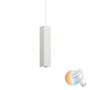 Lampa wisząca Ideallux LOOK 126906 biała GU10 1x28W 6 cm