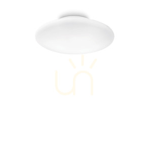 Plafon Ideallux Smarties 009223 biały szklany E27 33 cm