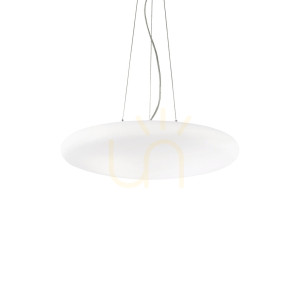 Lampa wisząca Ideallux Smarties 032016 biała 3xE27 szklana 42,5 cm