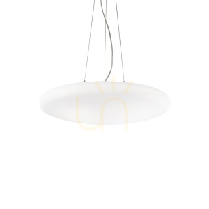 Lampa wisząca Ideallux Smarties 032009 biała szklana 3xE27 50 cm