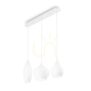 Lampa wisząca Ideallux SOFT 111858 biała 3xE14 60 cm