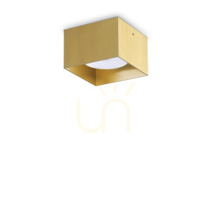 Plafon Ideallux Spike mosiądz GX53 1x15W 10 cm 317502
