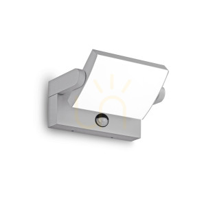 Kinkiet zewnętrzny Ideallux Swipe 326870 szary LED 21W z czujnikiem IP54 21,2 cm