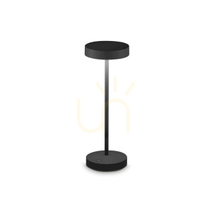 Lampa stołowa Ideallux Toffee 328614 czarna LED 2W IP54 12 cm