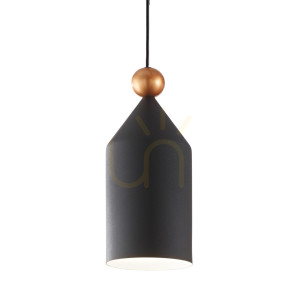 Lampa wisząca Ideallux TRIADE szara E27 1x42W 15,5 cm 194684