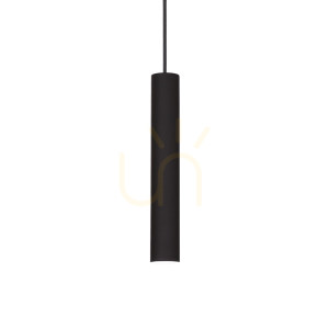 Lampa wisząca Ideallux Tube 211466 czarna LED 11W 4 cm
