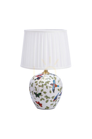 Lampa stołowa Markslojd Mansion 107040 biała ceramiczna E27 skandynawska