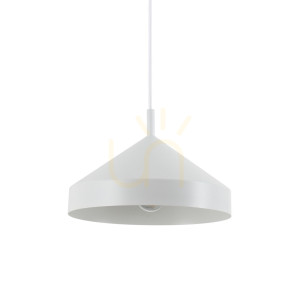 Lampa wisząca Ideallux Yurta biała 30 cm E27 1x60W 285153