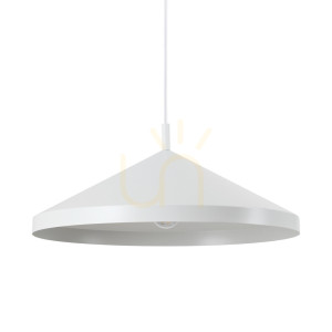 Lampa wisząca Ideallux YURTA 285160 biała E27 1x60W 50 cm
