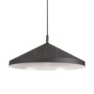 Lampa wisząca Ideallux YURTA 281582 czarna metalowa E27 1x60W 50 cm