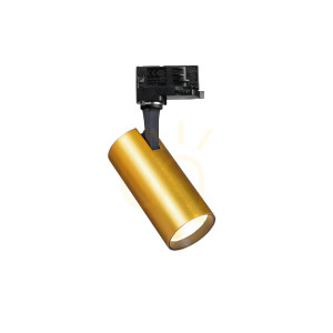 Lampa do szynoprzewodów Ideallux FOX 283937 mosiądz LED 15W 3000K ⌀7 cm