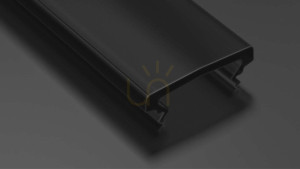 Klosz do profilu LED LUMINES HIGH PMMA czarny 1 m