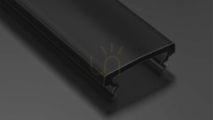 Klosz do profilu LED LUMINES HIGH PMMA czarny 2 m