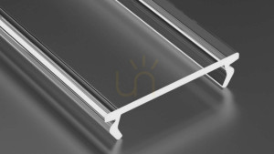 Klosz do profilu LED LUMINES DOUBLE PMMA transparentny 1 m