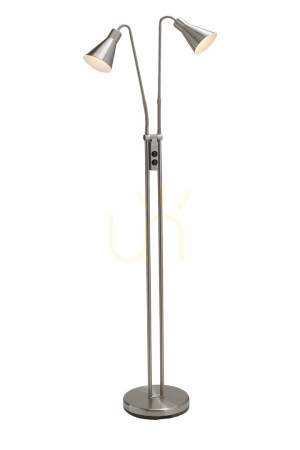 Lampa podłogowa Markslojd ODENSE 2L szara metalowa 150 cm 102241