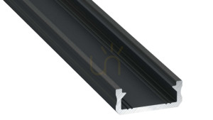 Profil LED LUMINES typ D czarny anodowany 2 m