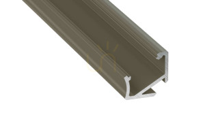 Profil LED LUMINES typ H inox anodowany 2 m