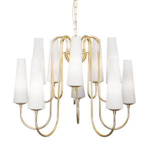 Lampa wisząca Zuma Line MAGNUM 1129 10 ZŁOTY