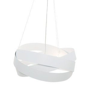Lampa wisząca Zuma Line TORNADO 1117 50 CM BIAŁA