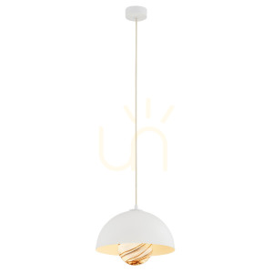 Lampa Wisząca ARGON Piava 8443 Biało-Brązowa Marmurek E14 IP20