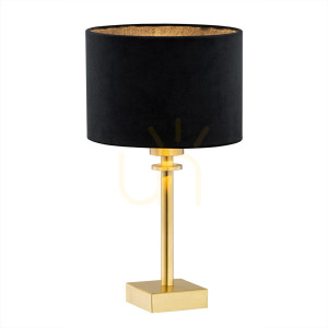 Lampa stołowa Argon Abbano czarna mosiądz szczotkowany 8049