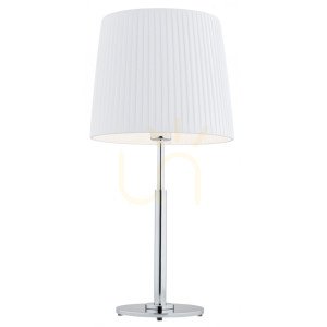 Lampa stołowa ARGON ASTI biała chrom E27 3847