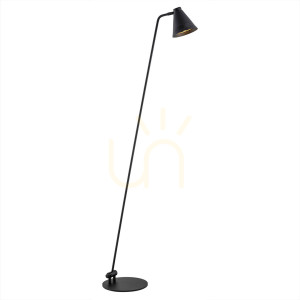 Lampa Podłogowa Argon AVALONE Czarna Stal E27 IP20 8003